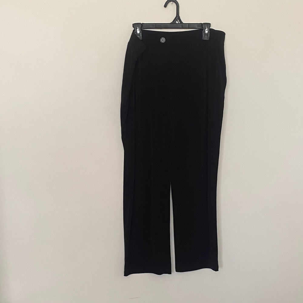 Susan Graver Black Wide-Leg Pants